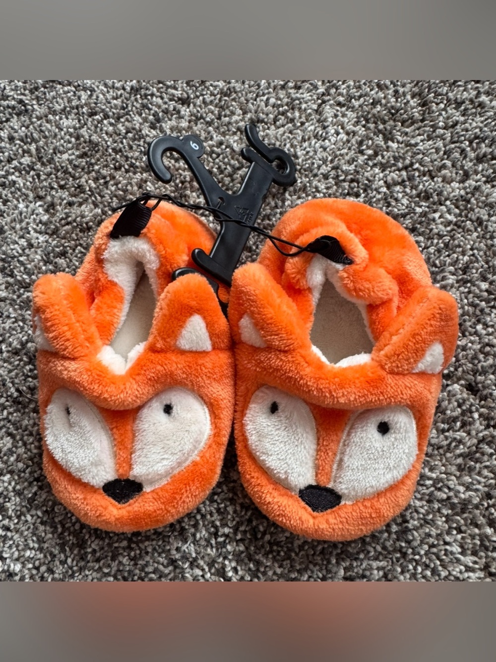 NEW Cozy Orange Fox Kids Slippers - Plush Indoor Shoes